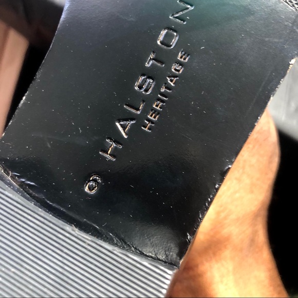 Halston Heritage Barbara Black Brown Riding Boot 6 - Picture 9 of 11